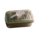 Press-to-Release Ice Cube Tray with Lid - Easy Ice Cube Removal and Stackable Design for Freezer