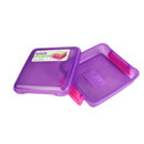 Sistema Lunch Sandwich Box - 450ml, BPA-Free, Secure Clip, Available in Many Colors