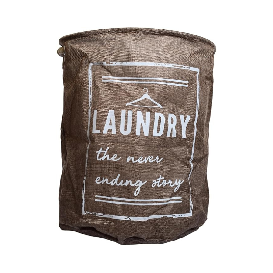 Premium Round Laundry Basket - Durable Fabric, Large Capacity, Easy Carry Handles