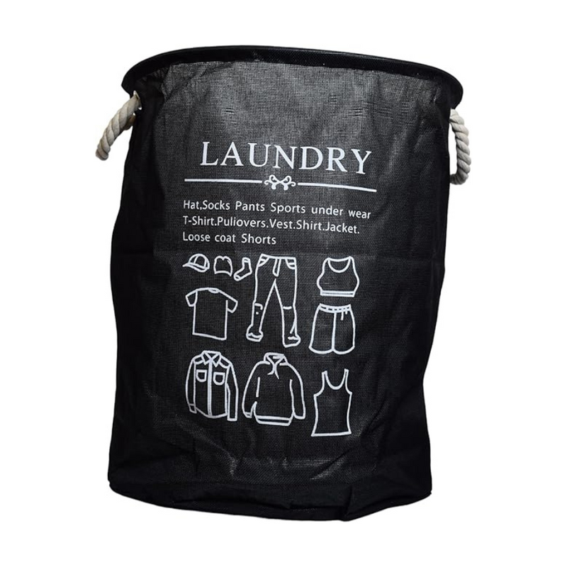Premium Round Laundry Basket - Durable Fabric, Large Capacity, Easy Carry Handles