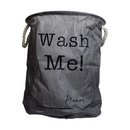 سلة غسيل دائرية فاخرة - قماش متين، سعة كبيرة، مقابض حمل سهلة