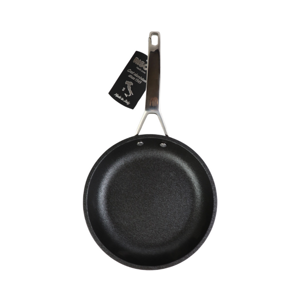 Risoli - INDUCTION FRYING PAN BLACKPLUS 18/10 RIVETED STEEL HANDLE - 20 cm