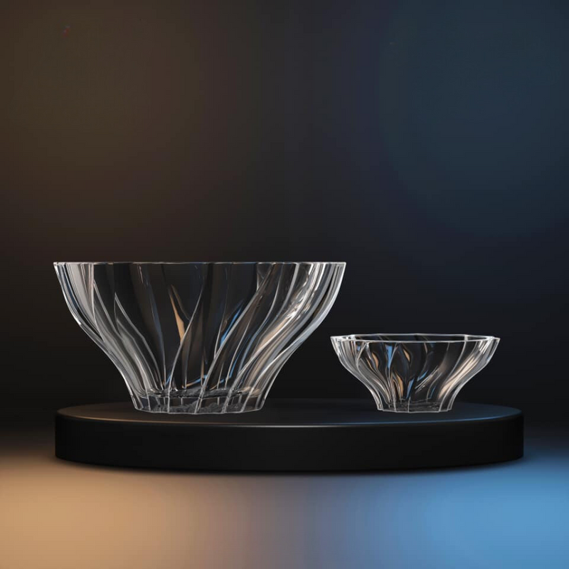 Cityglass Twist Bowls  - Set of 7 Pieces