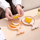 Fish Shape Solid Color Small Plate - Random Colors