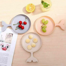 Fish Shape Solid Color Small Plate - Random Colors
