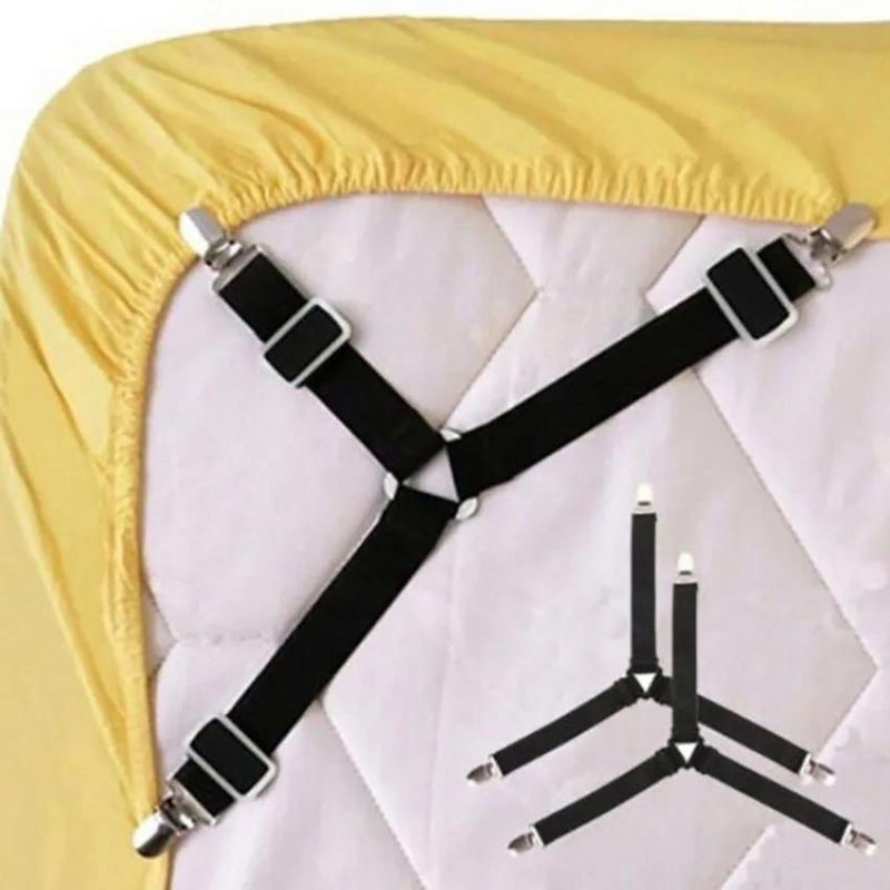 4Pcs/set Non-slip Triangular Bed Sheet Fix Buckle Adjustable
