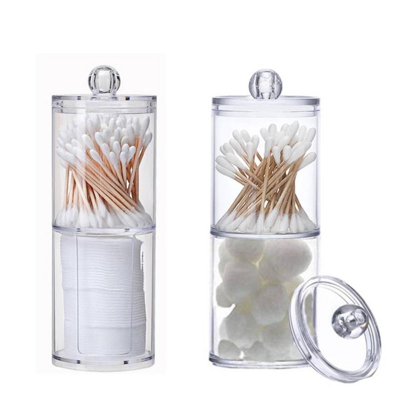 Transparent Double Layer Makeup Organizers