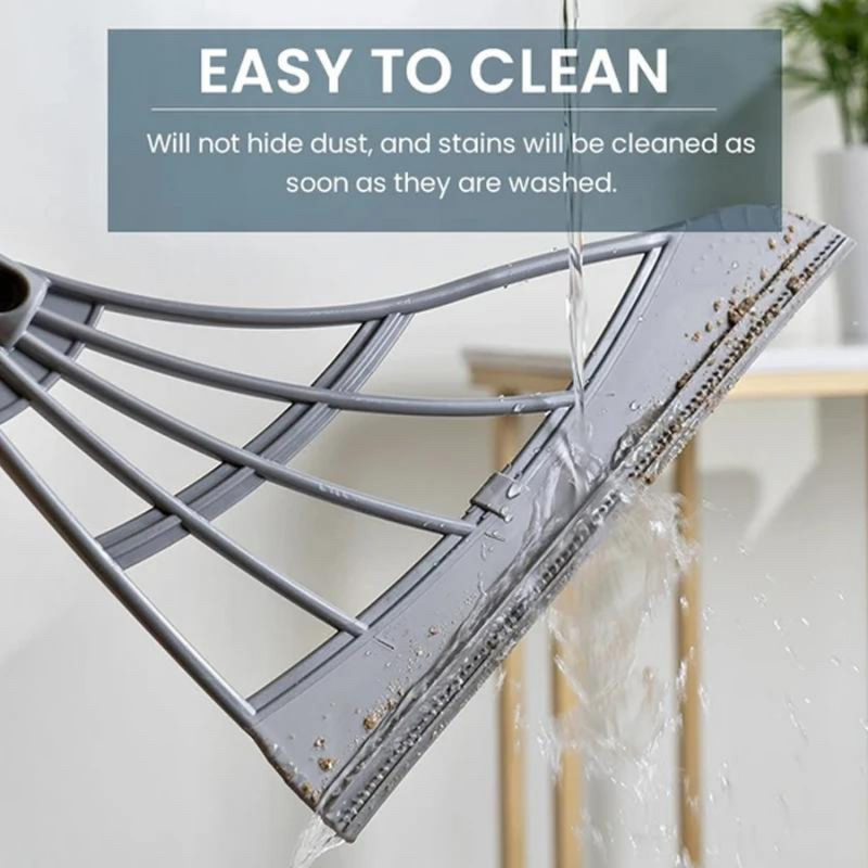 Rubber Broom Hand Push Sweeper Magic Broom