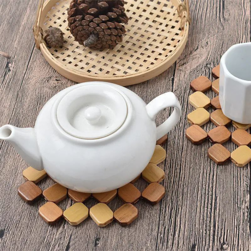 Wooden Bamboo Placemat - 1 Piece - 20cm