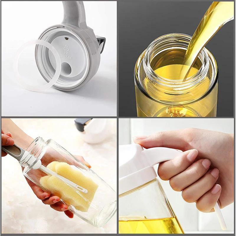 Auto Flip Oil Dispenser Bottle, with Auto Cap - 630 ml