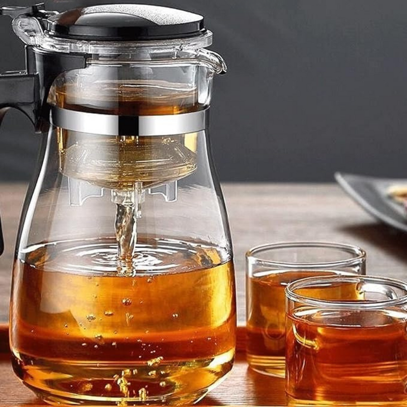 High quality fashional design heat resistant glass teapot - 900 ml