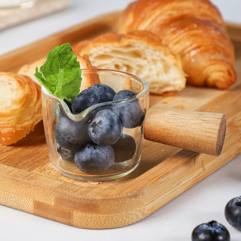 Espresso Shot Glasses with Wooden Handle