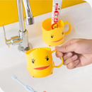 Yellow Duck Cartoon Toothbrush and Toothpaste Holder Cup