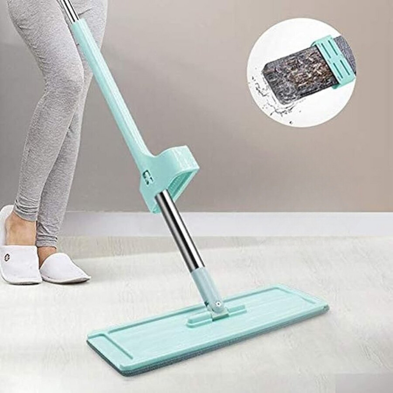 Hands Free Wash Squeeze Mop with 1 Microfiber Pad