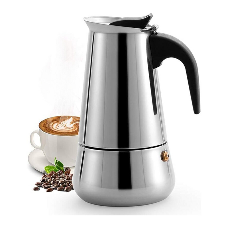 Stainless Steel Espresso Maker - 4 Cups