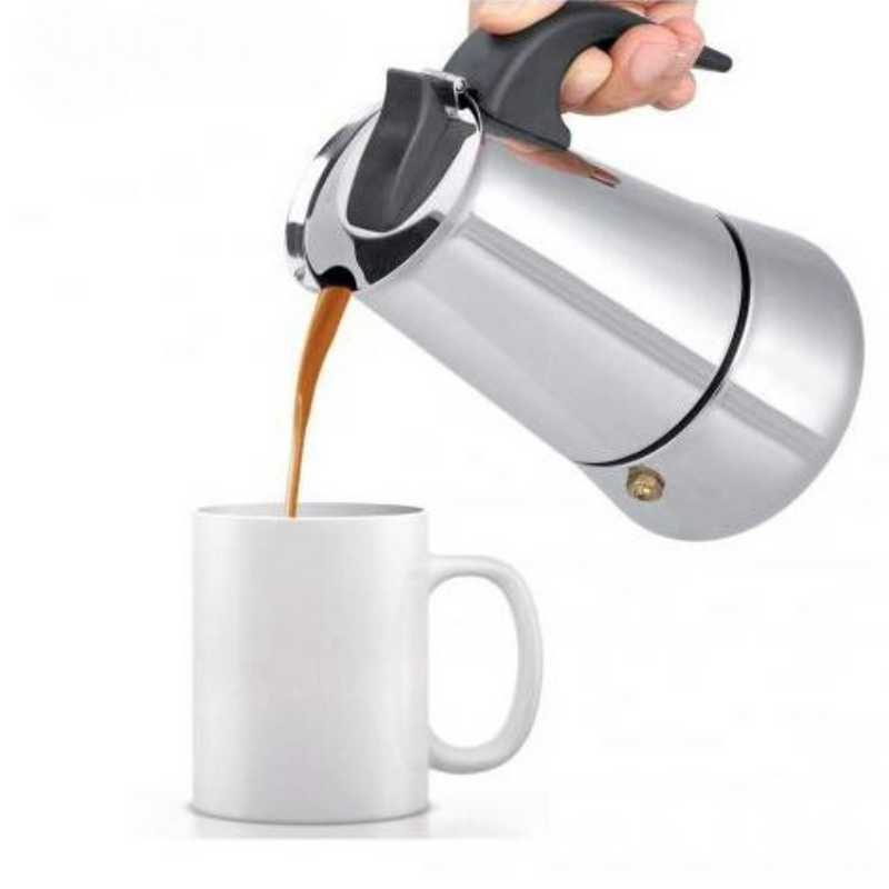 Stainless Steel Espresso Maker - 2 Cups
