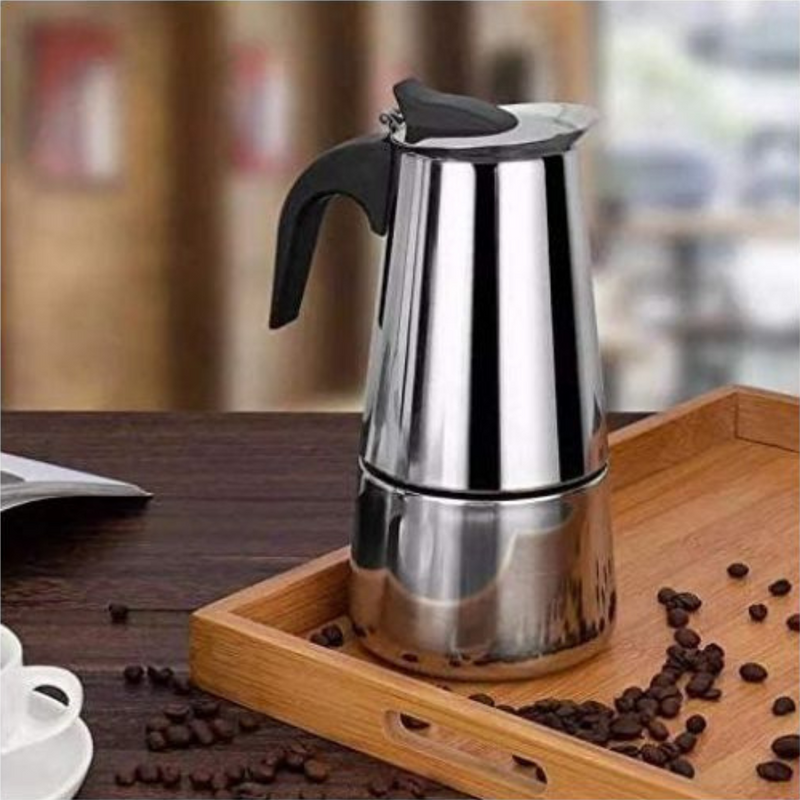 Stainless Steel Espresso Maker - 2 Cups