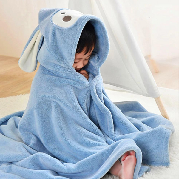 Bathrobe towel discount with hood
