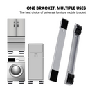  زوج من قاعده غساله المتحركه بعجلات لسهولة التحريك