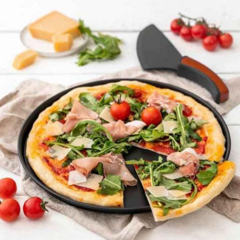 Zenker Two Pizza Pan - 29 cm + Pizza Slicer