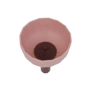 قمع طعام من السيليكون بمصفاة شكل زهرة