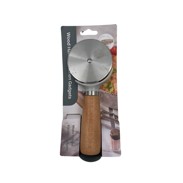 EL KHLOUD - Pizza Slicer With Wooden Handle - EK2733