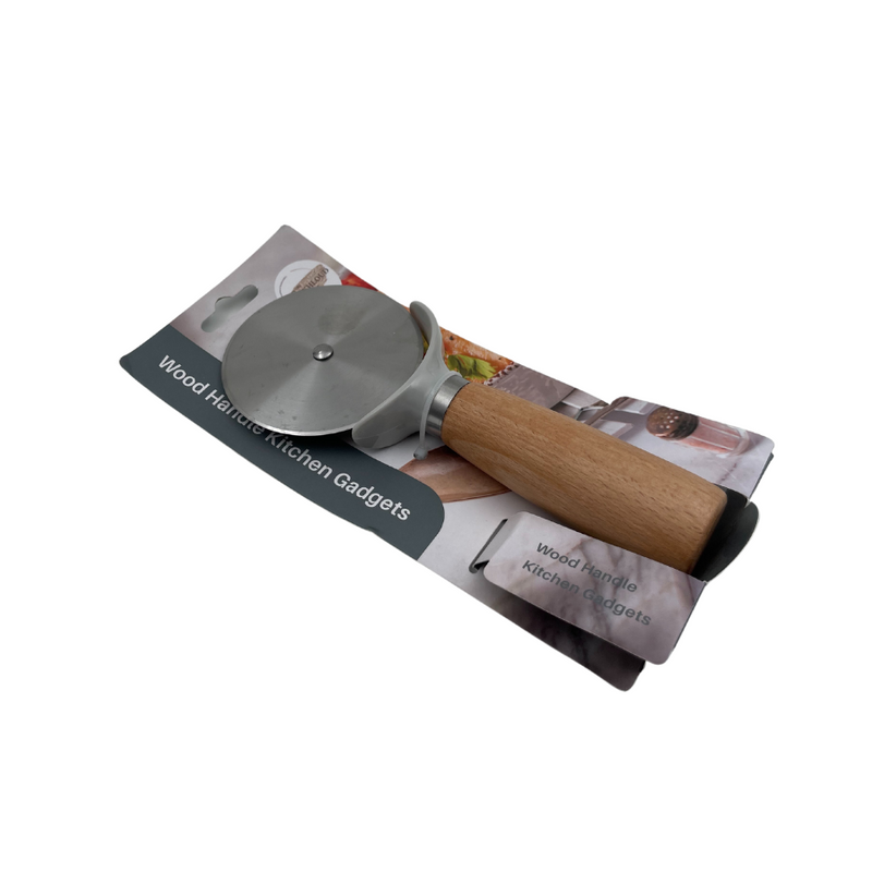 EL KHLOUD - Pizza Slicer With Wooden Handle - EK2733