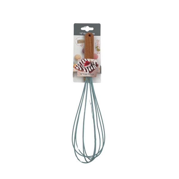 EL KHLOUD - Silicone Egg Whisk With Wooden Handle - EK2681