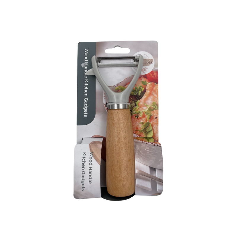 EL KHLOUD - Stainless Steel Kitchen Peeler With Wooden Handle - EK2734