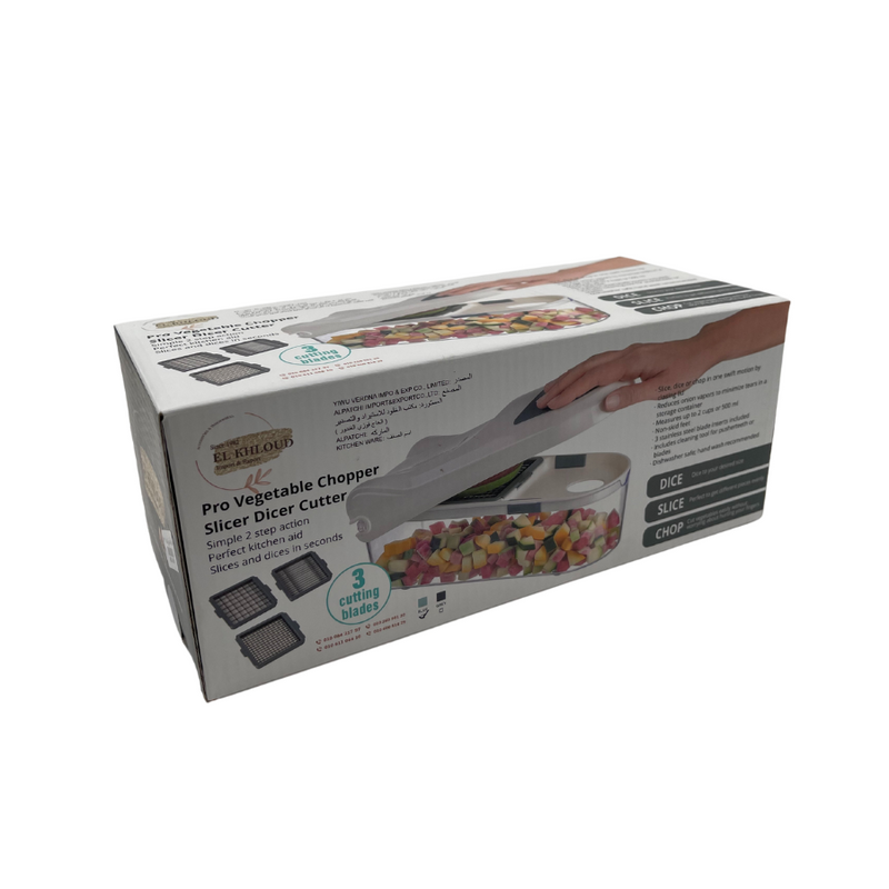 EL KHLOUD - Pro Vegetable Chopper Slicer Dicer Cutter - EK3110