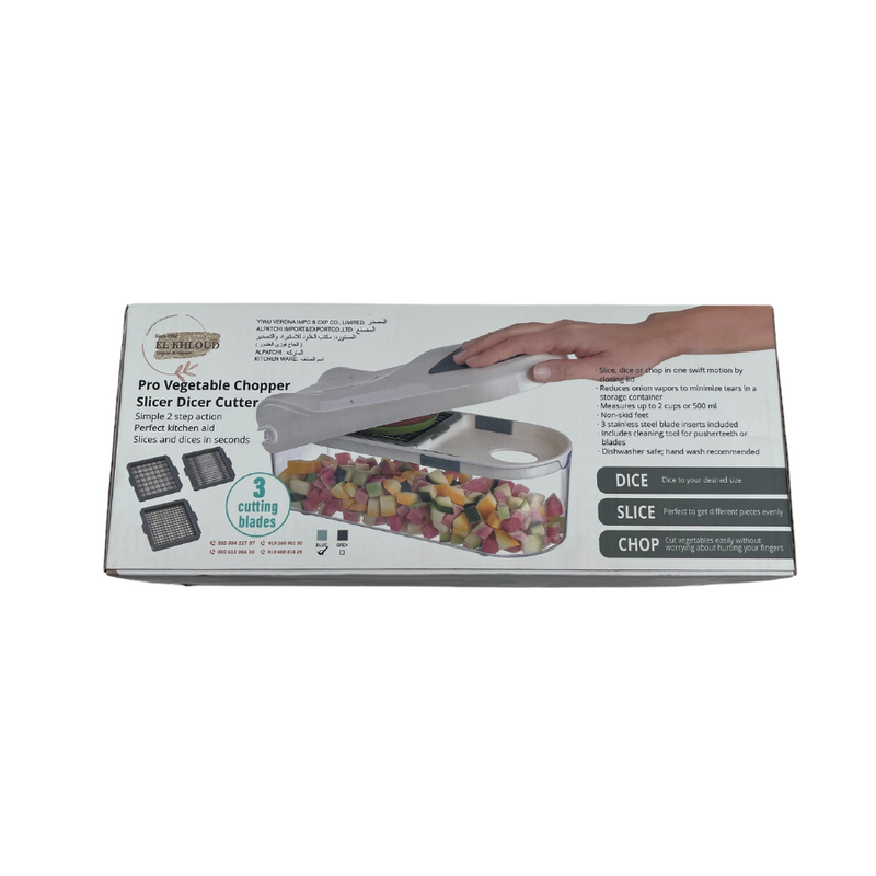 EL KHLOUD - Pro Vegetable Chopper Slicer Dicer Cutter - EK3110