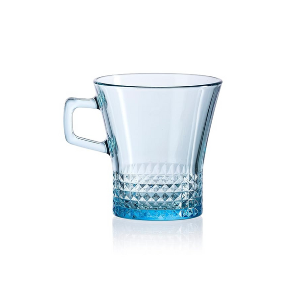 Pasabahce Glassware, Set of 6 Pcs, kuvars, 55703, 250 ml - Blue