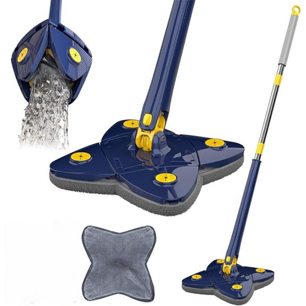 Rotatable Adjustable Cleaning Mop,360 Super Water Absorption