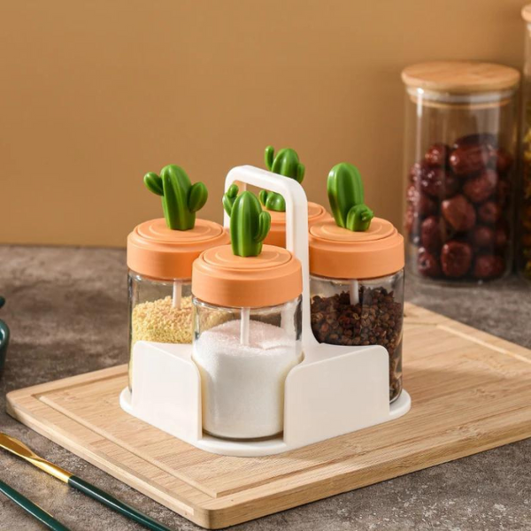 Cactus Seasoning Bottle Set