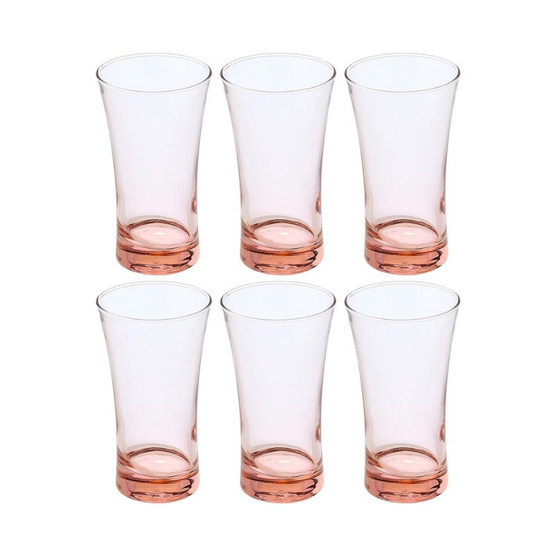 Pasabahce Glassware, Set of 6 Pcs, Azur, 420275, 300 ml - Pink