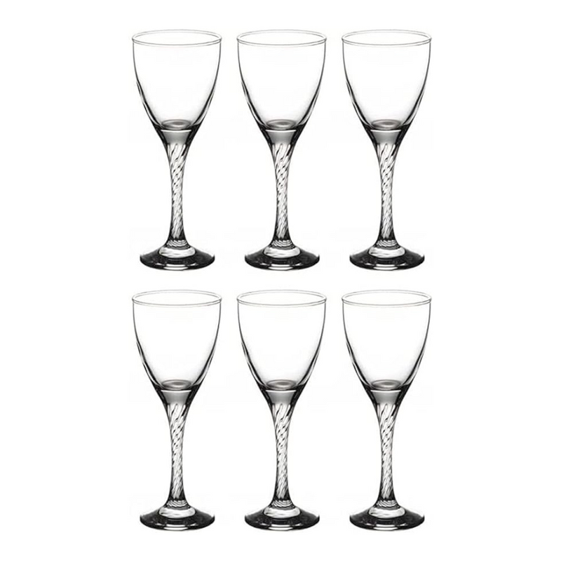 Pasabahce Glassware, Set of 6 Pcs, Twist, 44372, 180 ml