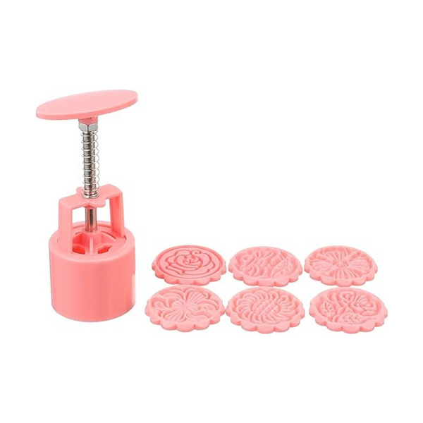 Press set for Forming Cakes and Biscuits with 6 Shapes