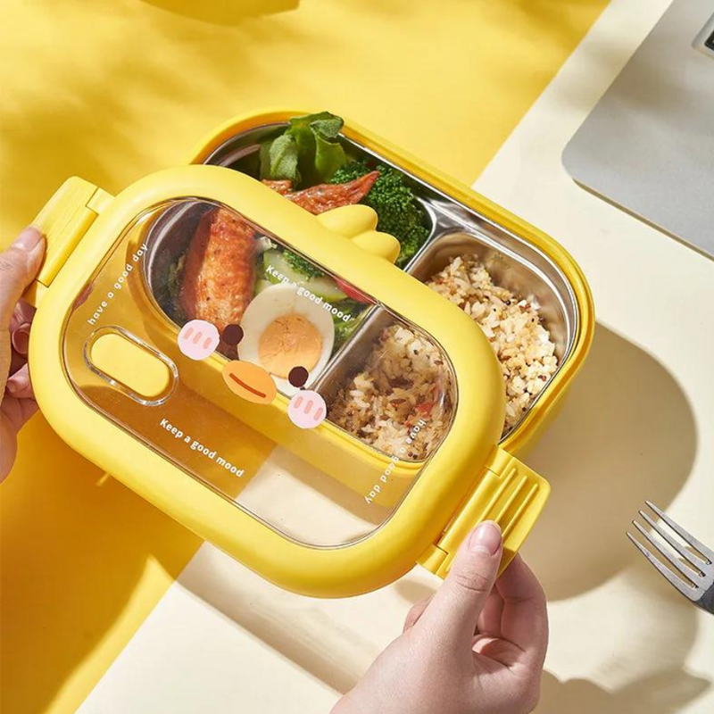 Stainless Steel Yellow Bird Lunch Box