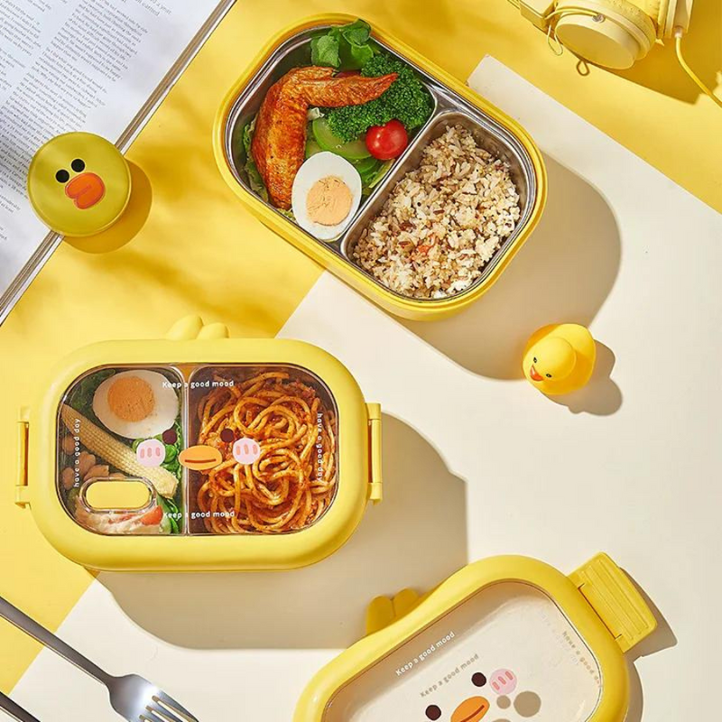 Stainless Steel Yellow Bird Lunch Box