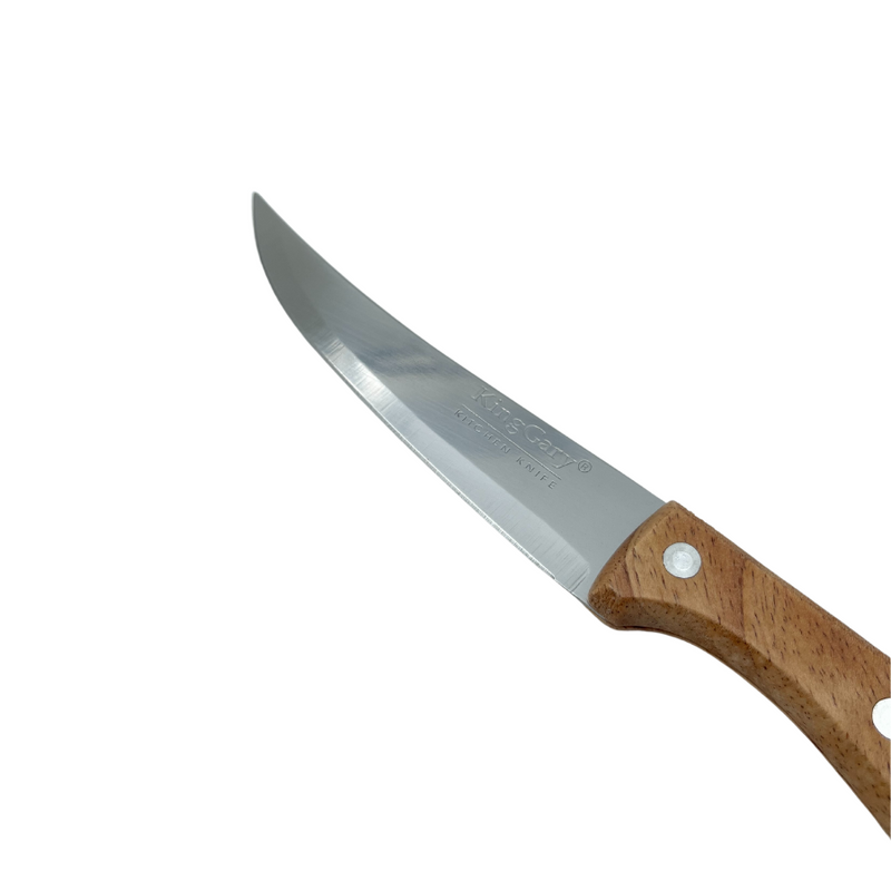 KingGary Fruit Knife With Wooden Handle - Size 6 - K-313-6