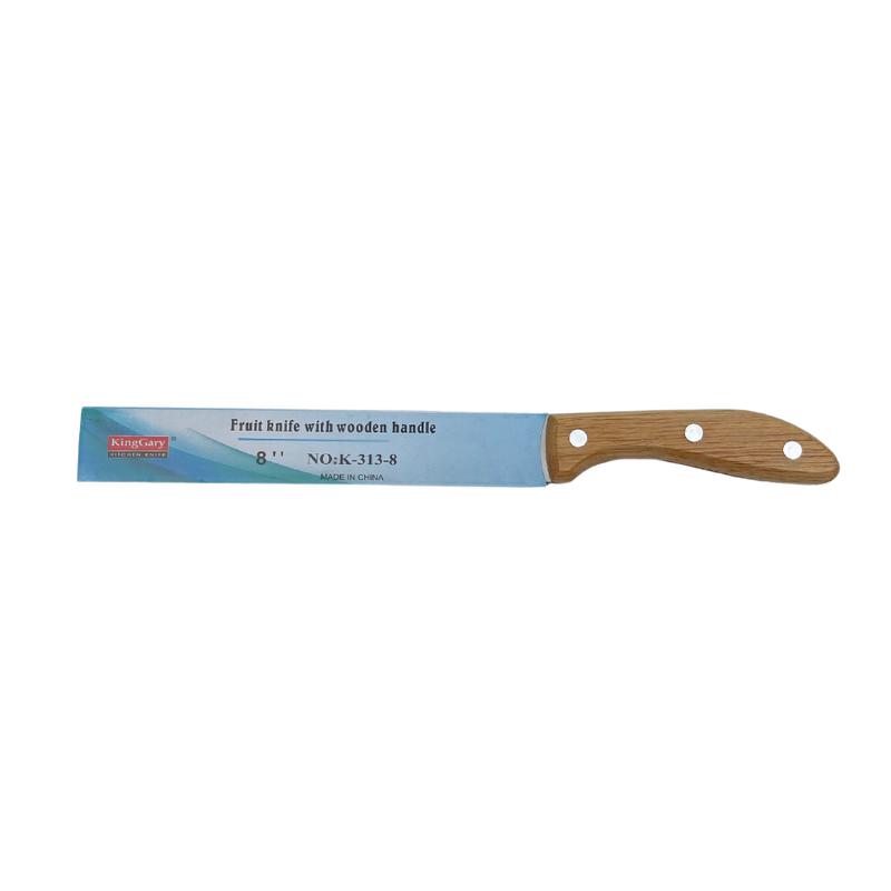 KingGary Fruit Knife With Wooden Handle - Size 8 - K-313-8