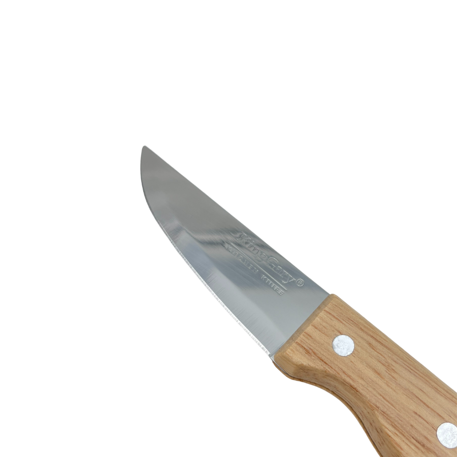 KingGary Wide Fruit Knife With Wooden Handle - Size 4 - K-318-4