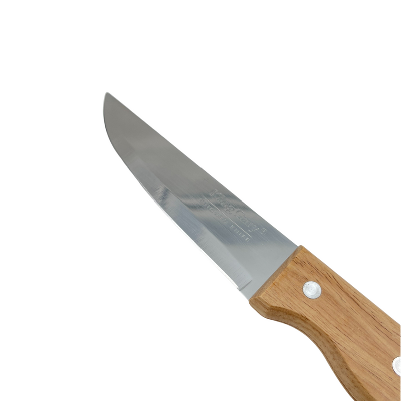 KingGary Wide Fruit Knife With Wooden Handle - Size 5 - K-318-5