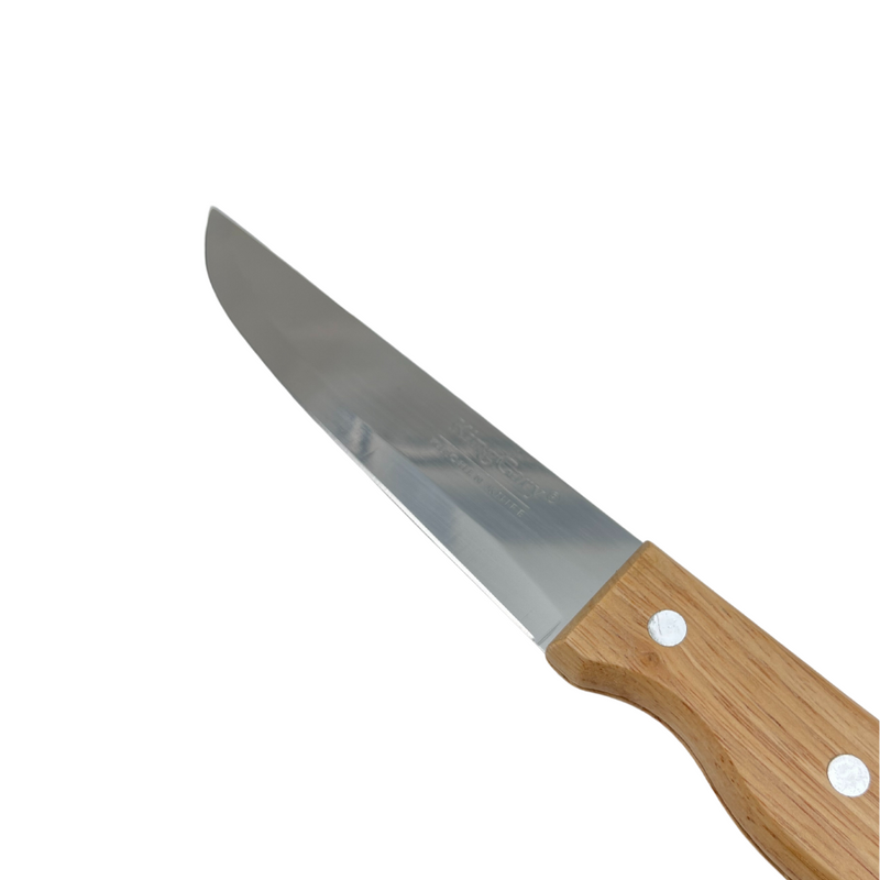 KingGary Wide Fruit Knife With Wooden Handle - Size 6 - K-318-6