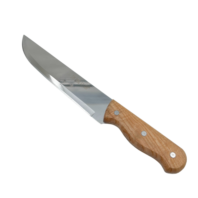Jen Feng Wide Kitchen Knife With Wooden Handle - Size 8