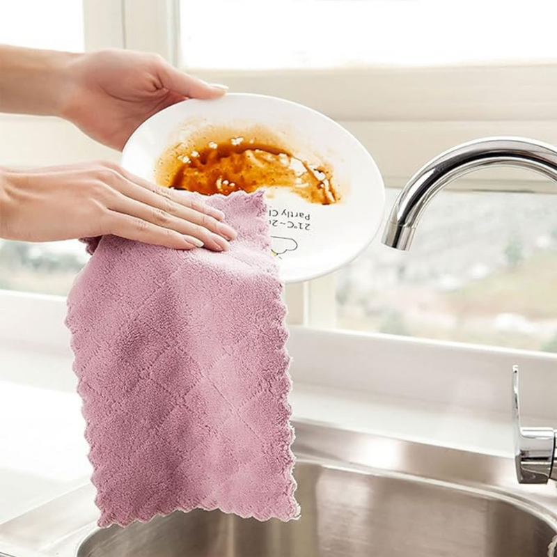 5Pcs/set Super Absorbent Towels Soft Microfiber
