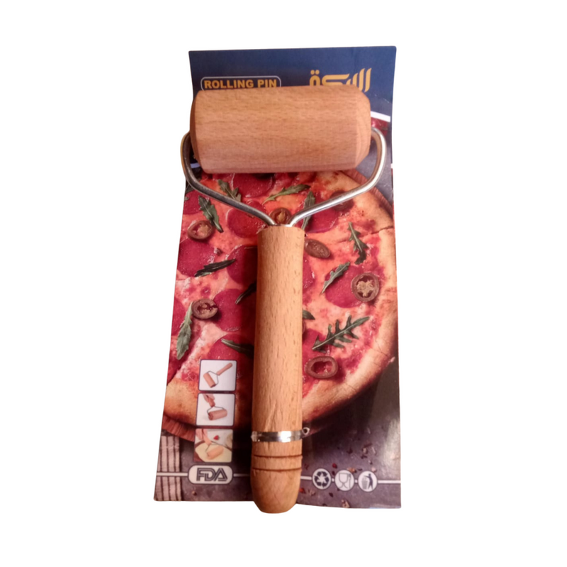 Single-sided wooden rolling pin, 20 x 11 cm