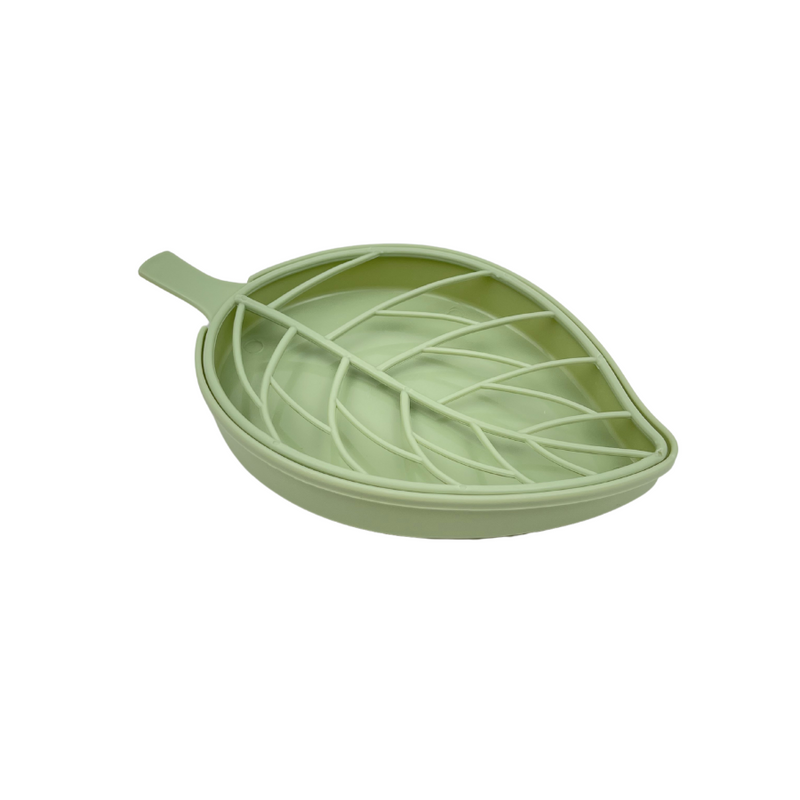 Leaf Shaped Plastic Soap Dish - Random colors