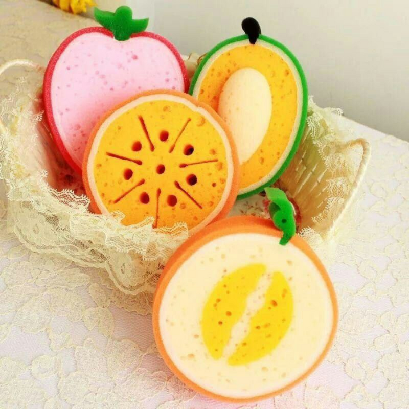 عدد 2 قطعة من ليفه الاستحمام على شكل فواكه