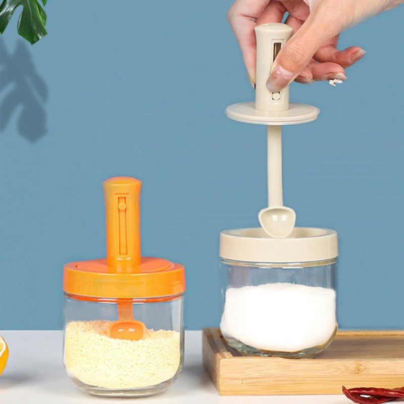 Seasoning Bottle With Movable Spoon - 300 ml